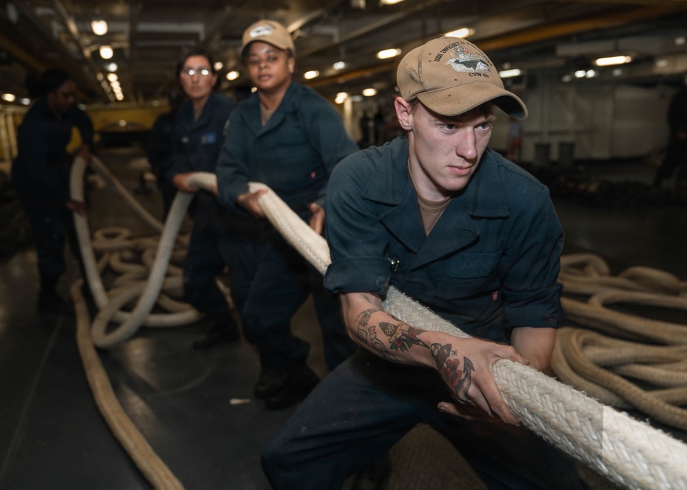 IKE departs Norfolk Naval Shipyard for Sea Trials