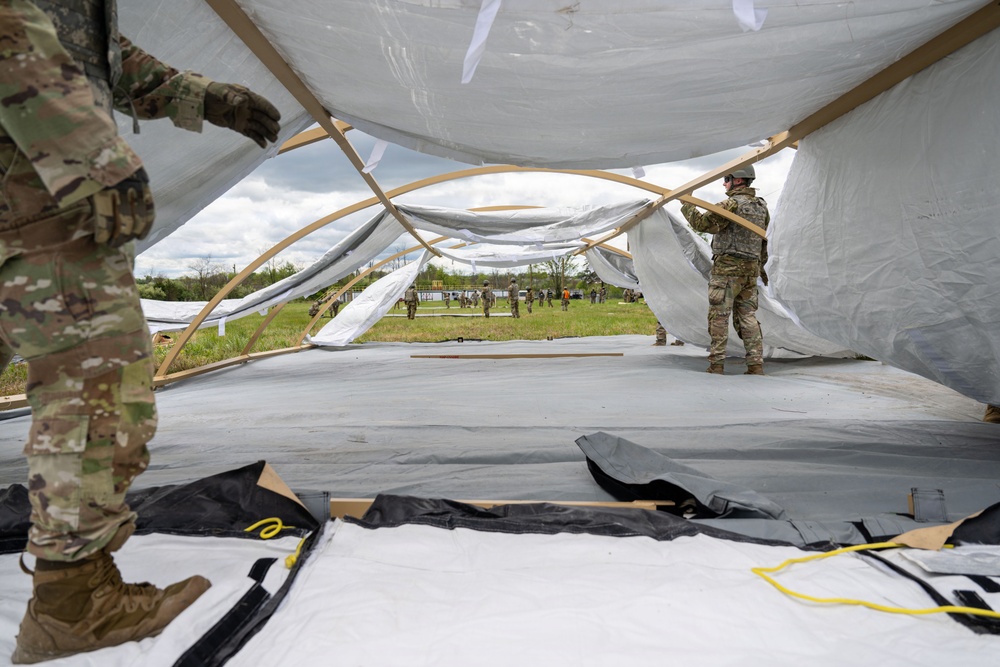 JBA Airmen strengthen expeditionary skills in Bivouac field exercise