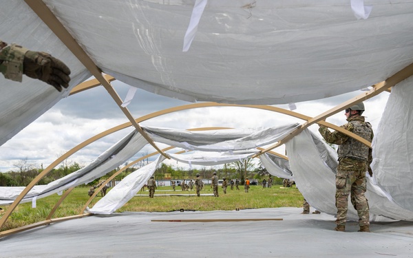 JBA Airmen strengthen expeditionary skills in Bivouac field exercise