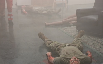 Military Mass Casualty Exercise Simulates Multi-Victim Incident Scene
