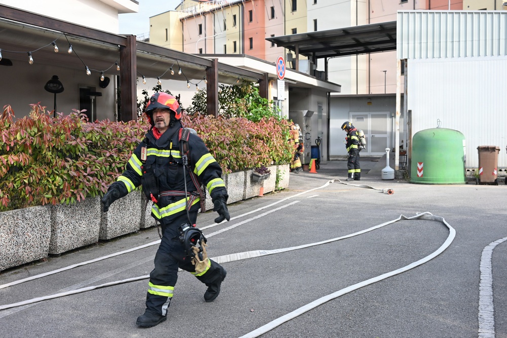 USAG Italy Tests Response to Natural Disaster
