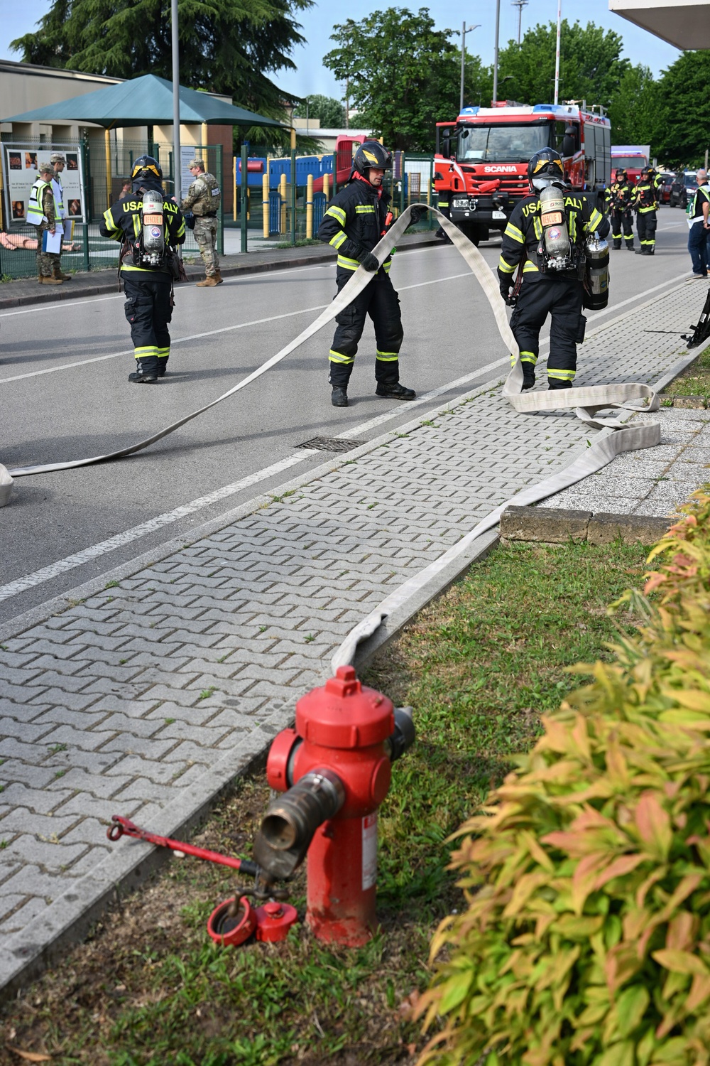 USAG Italy Tests Response to Natural Disaster