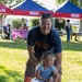 Father and Daughter Enjoy Bounce Ball at MCCS Family Event