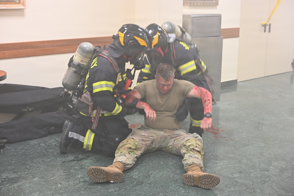 USAG Italy Tests Response to Natural Disaster