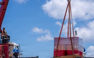 First Supply Boat Arrives in TInian, Commonwealth of the Northern Mariana Islands