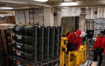 Boxer Sailors Store Ordnance