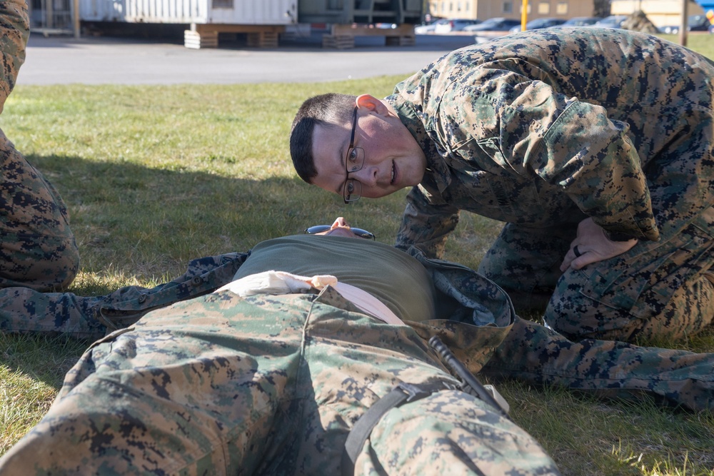 U.S. Marines complete Combat Medical Care training in Scandinavia