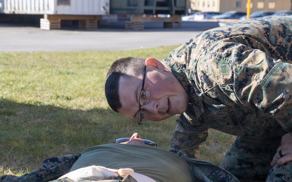 U.S. Marines complete Combat Medical Care training in Scandinavia