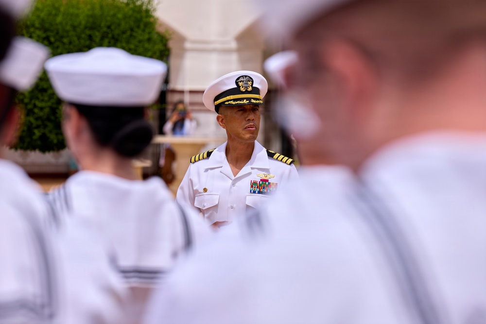 NMRTC Rota Highlights Tradition, Readiness During Dress White Inspection