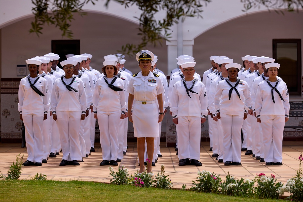 NMRTC Rota Highlights Tradition, Readiness During Dress White Inspection