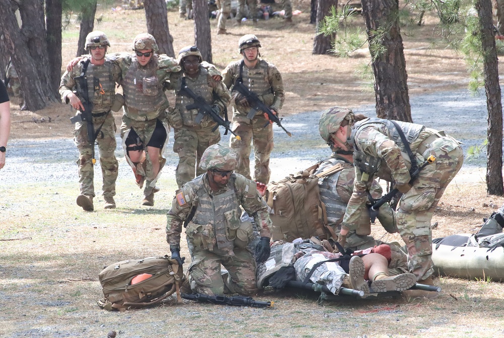 JB MDL- 1-254th Regiment Combat Medic Students Treat Casualties During Mass Casualty Exercise