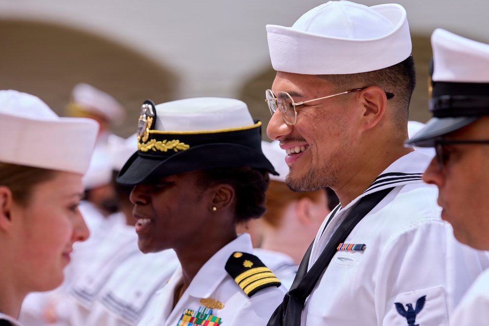 NMRTC Rota Highlights Tradition, Readiness During Dress White Inspection