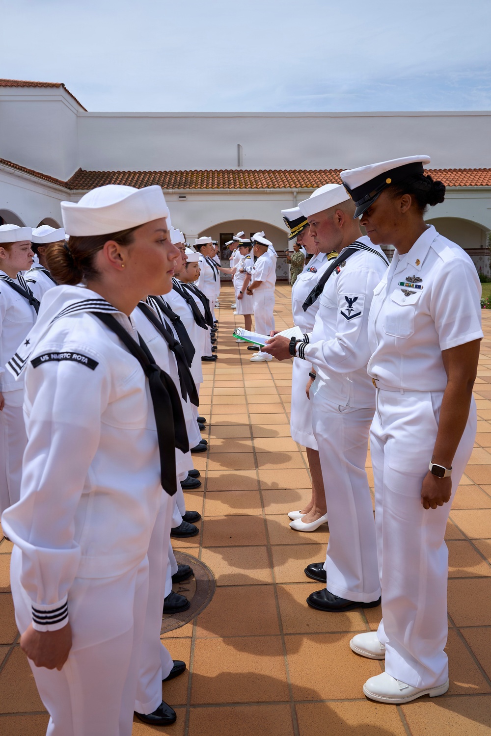 NMRTC Rota Highlights Tradition, Readiness During Dress White Inspection