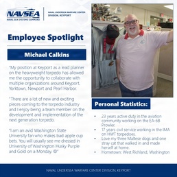 NUWC Division, Keyport Employee Spotlight: Michael Calkins
