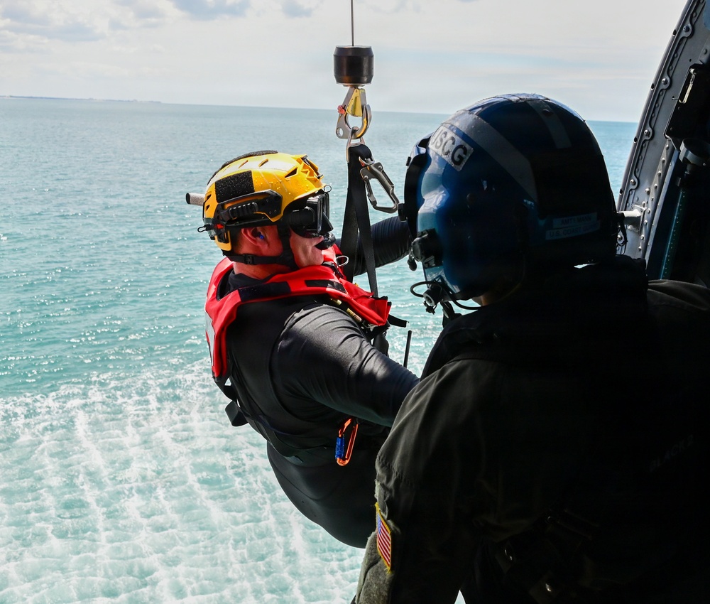 Coast Guard Air Station Clearwater conduct search and rescue training