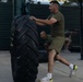Marines attending 1st Sgts. Symposium Conduct physical training