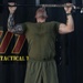 Marines attending 1st Sgts. Symposium Conduct physical training