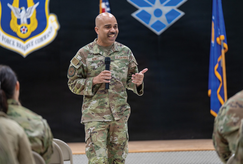 AFRC senior enlisted advisor visits Wright Patterson Air Force Base