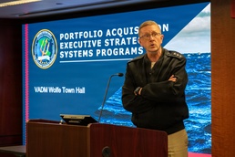 Vice Adm. Johnny Wolfe Jr. Addresses PAE SSP Workforce at Town Hall Event