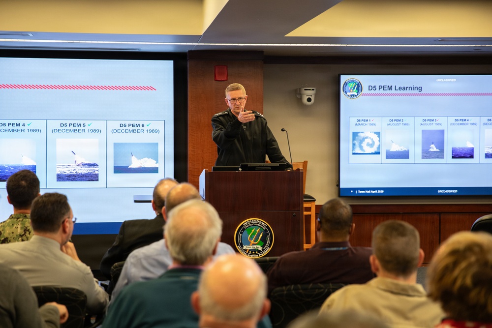 Vice Adm. Johnny Wolfe Jr. Addresses PAE SSP Workforce at Town Hall Event