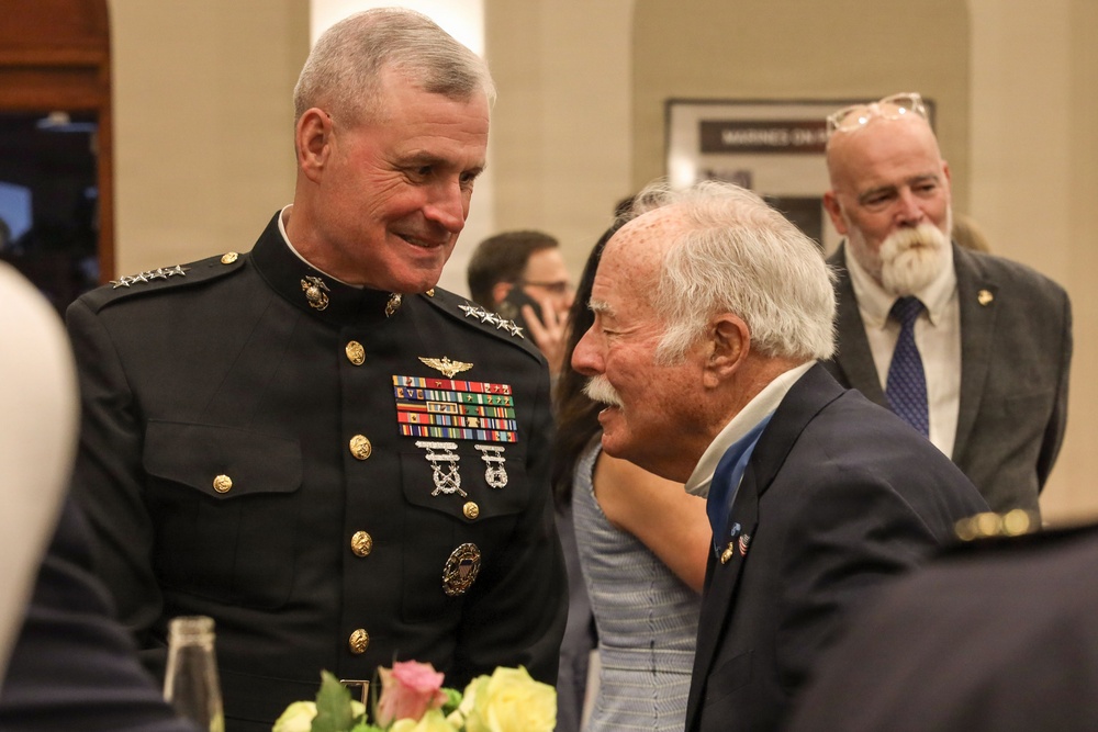 Marine Barracks Washington Hosts Col. Barnum at Evening Parade