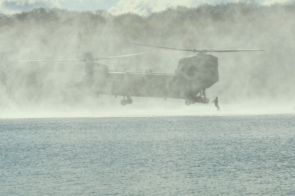 Region IV Best Warrior Competition Helocast Swim