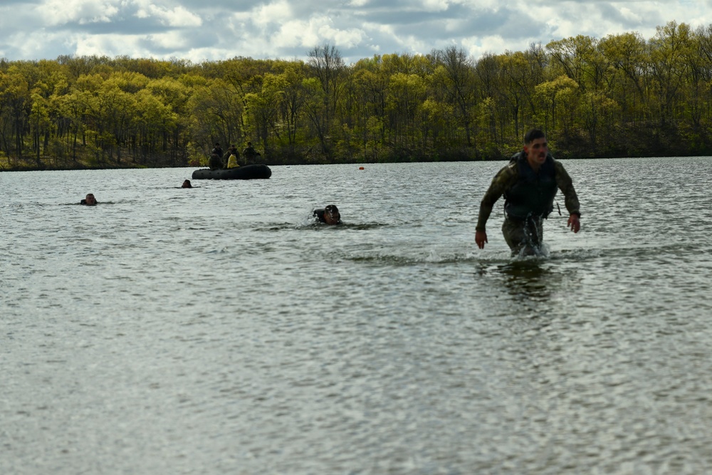 Region IV Best Warrior Competition Helocast Swim