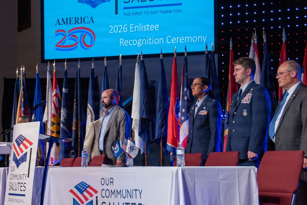 Community honors Class of 2026 enlistees during America’s 250