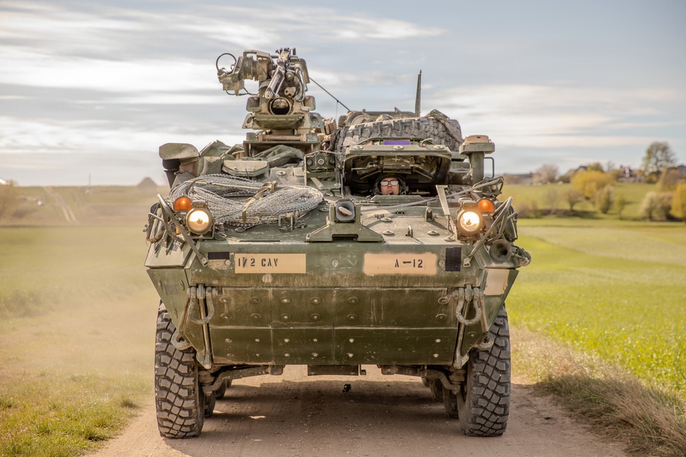 2nd Cavalry Regiment conducts wet gap crossing erected by 809th MRBC.