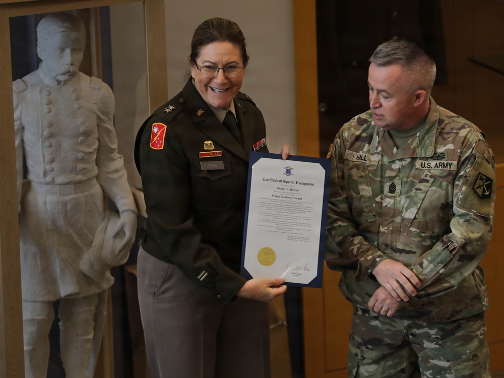 Rhode Island Awards Maine Soldiers