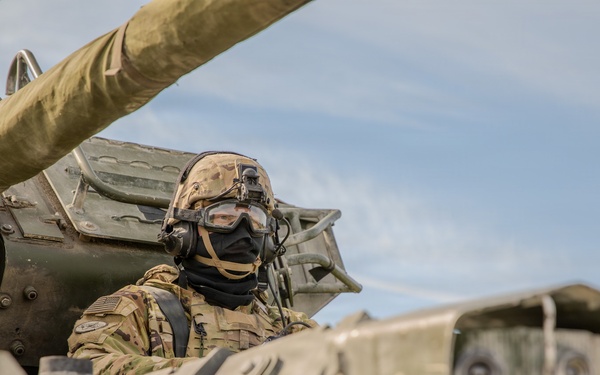2nd Cavalry Regiment conducts wet gap crossing erected by 809th MRBC.