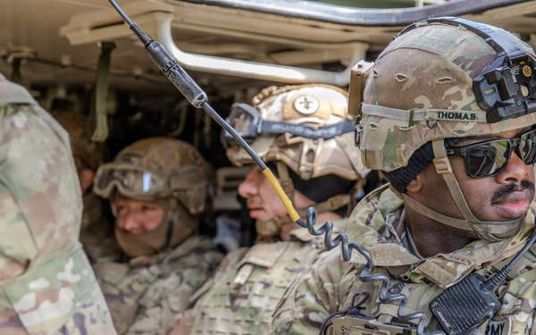 2nd Cavalry Regiment conducts wet gap crossing erected by 809th MRBC.