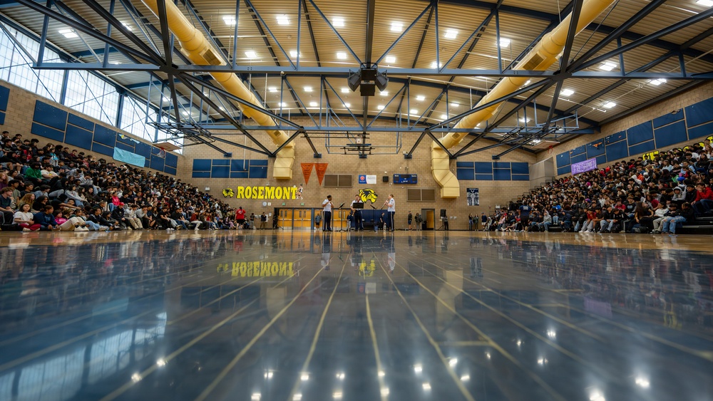 Band of the Golden West performs for students