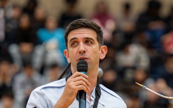 Band of the Golden West performs for students