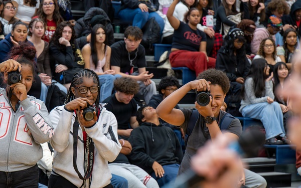 Band of the Golden West performs for students