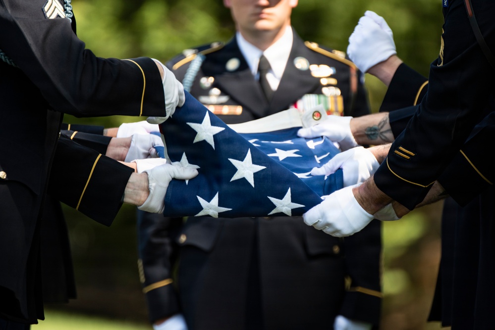 Full Military Funeral Honors with Escort are Conducted for U.S. Army Air Forces Sgt. James Murray in Section 71