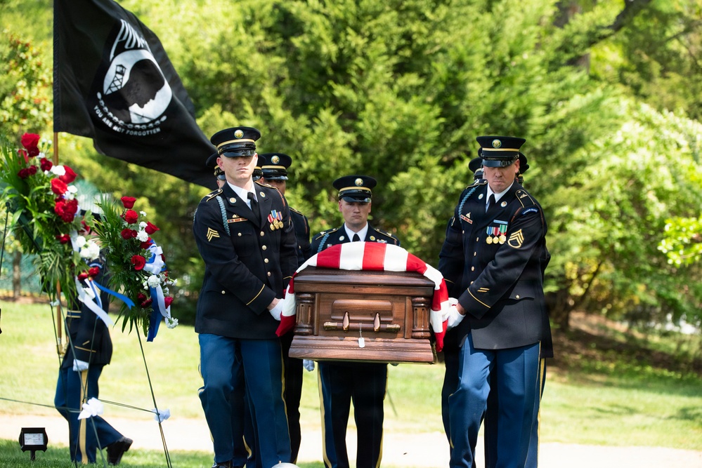 Full Military Funeral Honors with Escort are Conducted for U.S. Army Air Forces Sgt. James Murray in Section 71