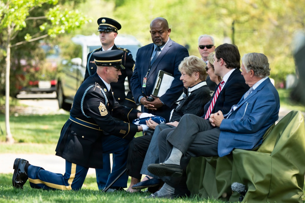 Full Military Funeral Honors with Escort are Conducted for U.S. Army Air Forces Sgt. James Murray in Section 71