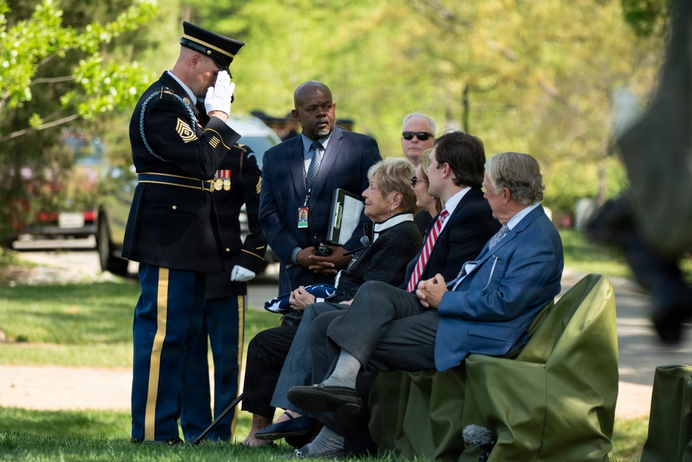 Full Military Funeral Honors with Escort are Conducted for U.S. Army Air Forces Sgt. James Murray in Section 71