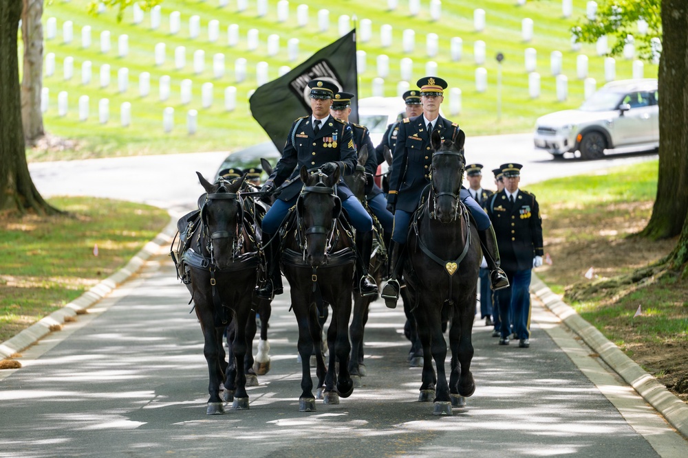 Full Military Funeral Honors with Escort are Conducted for U.S. Army Air Forces Sgt. James Murray in Section 71