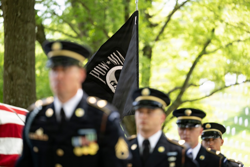 Full Military Funeral Honors with Escort are Conducted for U.S. Army Air Forces Sgt. James Murray in Section 71
