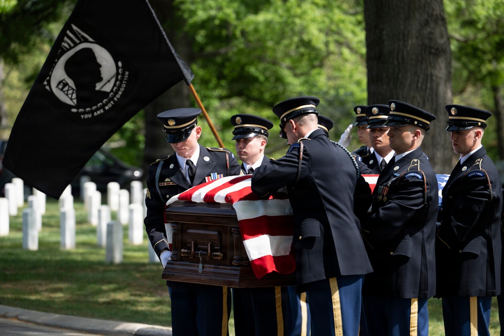 Full Military Funeral Honors with Escort are Conducted for U.S. Army Air Forces Sgt. James Murray in Section 71