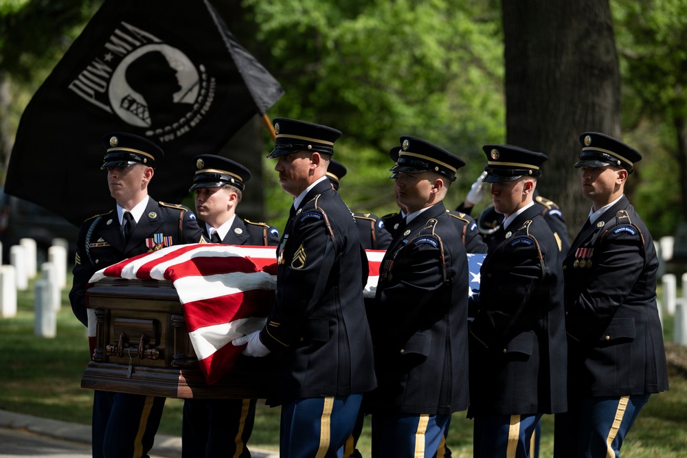 Full Military Funeral Honors with Escort are Conducted for U.S. Army Air Forces Sgt. James Murray in Section 71