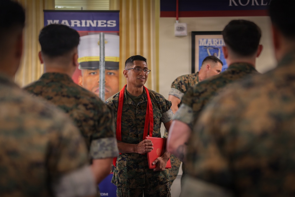 6th Marine Corps District Cpl. Yovanik Calderon Promotion