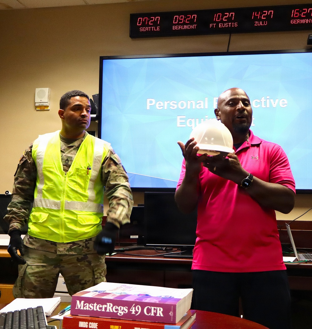 Army, Civilians Team Up for OSHA Training to Strengthen Port Ops Safety