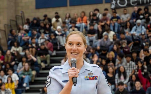 Band of the Golden West performs for students