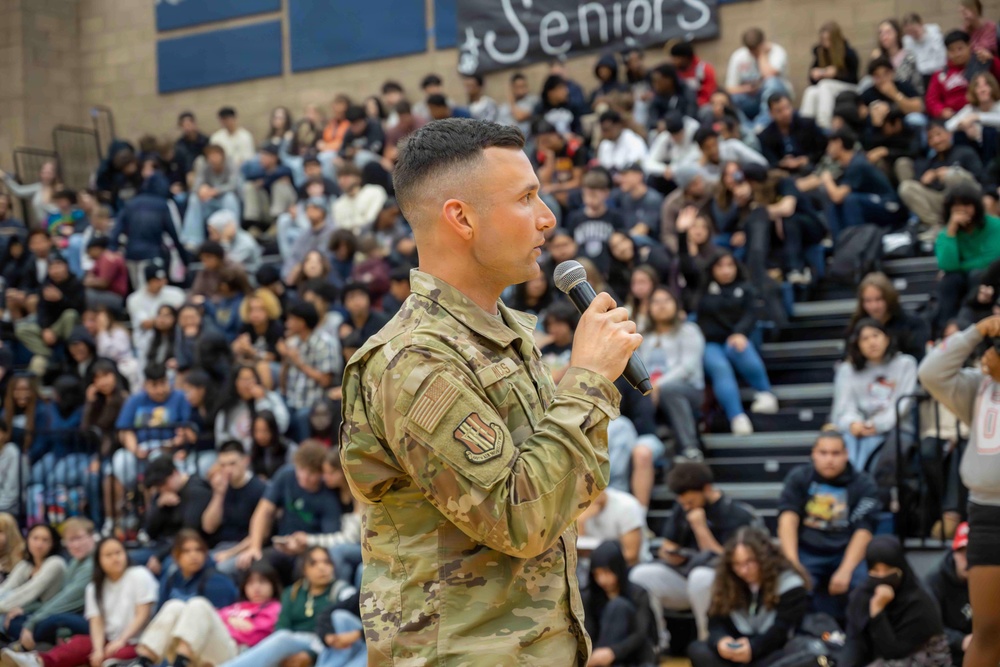 Band of the Golden West performs for students