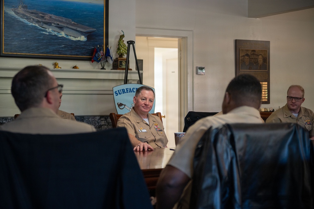 U.S. Navy Rear Adm. T.J. Zerr visits NPS