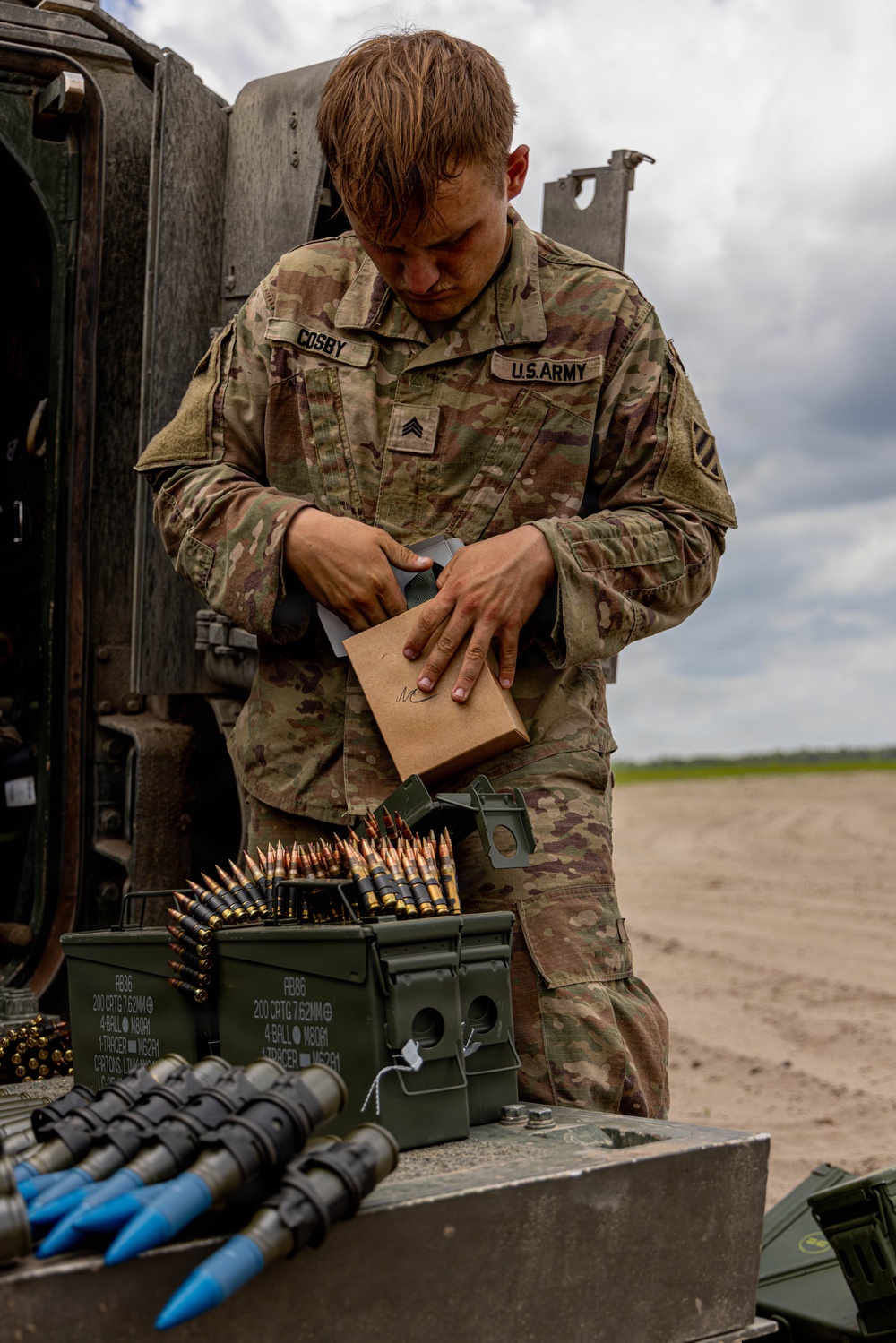 Dogface Soldiers conduct M2 Bradley stress shoot