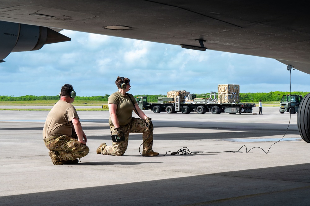 C-5 Support for Seabees at Diego Garcia